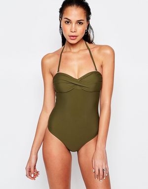 Green swimsuit