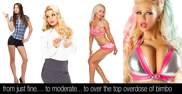 Ladies, your special moment has finally arrived! The Patriarchy has deemed you ready for your conversion from simple woman to incredible bimbo. Below is a list of models that are available in our area. Examine each one carefully and think about how...