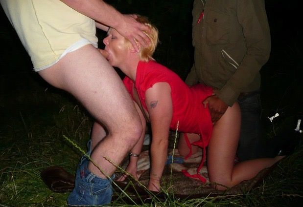 Sucking husbands cook while taking BBC from behind