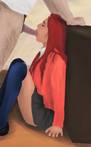 Amazing blowjob - anime porn photo