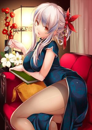 anime woman in chinese dress
