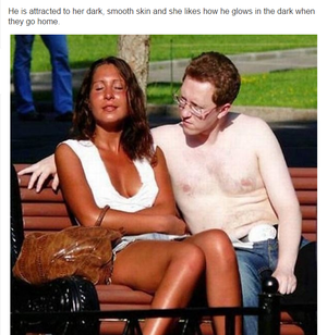 odd couple, dark/pale