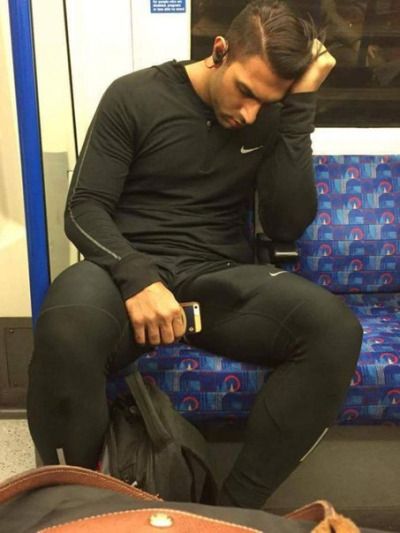 "mommy, what's that big bump on that man's leg?"