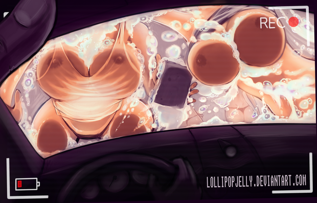 At the car wash by LollipopJelly