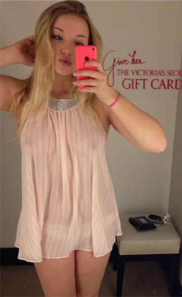 Dove Cameron showing off