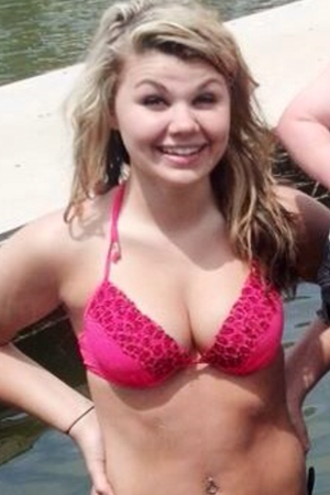 Beautiful bikini-clad blonde