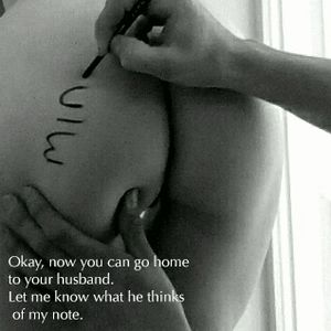 i can't wait for my lover to write this on my ass