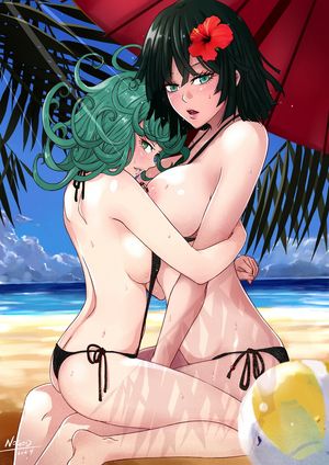 fubuki and tatsumaki (one-punch man) drawn by illusionk