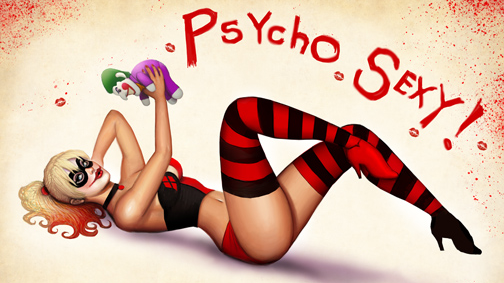 Harley Quinn pose