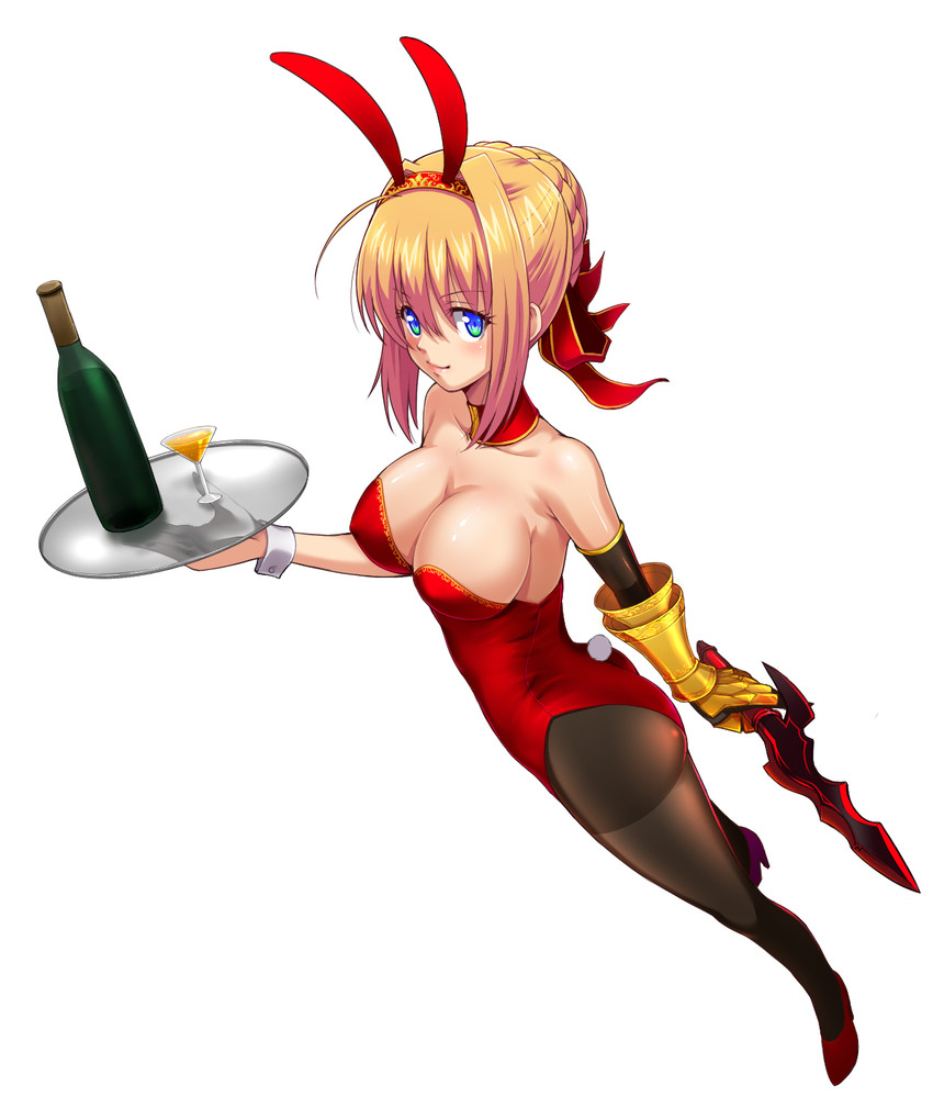 saber extra (fate/extra and fate (series)) drawn by taru neko