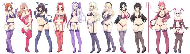 shinjin succubus and uketsuke succubus (kono subarashii sekai ni shukufuku wo!) drawn by kiyama satoshi