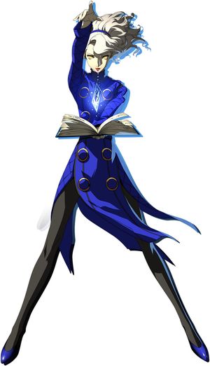 margaret (persona, persona 4, persona 4: the ultimate in mayonaka arena, persona 4: the ultimax ultra suplex hold, and persona 4 the golden) drawn by soejima shigenori