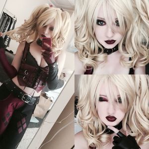 my attempt at Harley Quinn for Halloween