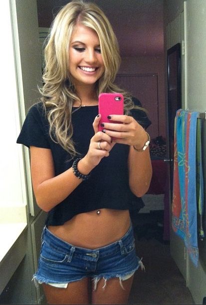 Cute but looks dumb like a bag of rocks, but hot cutoffs!