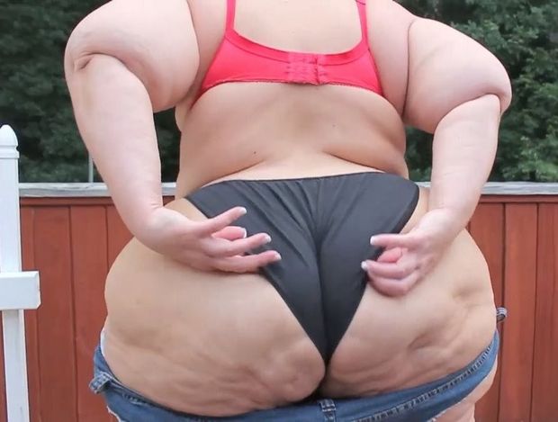 If I remove my panties you'll have to ram your cock in my huge fat ass
