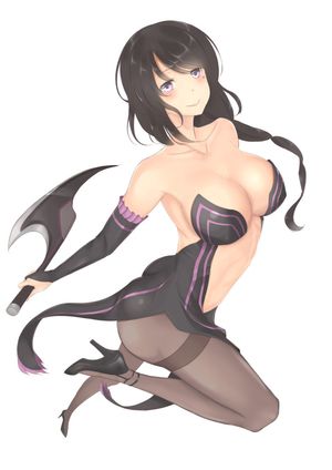 re zero kara hajimeru isekai seikatsu elsa granhiert black tights pantyhose anime gi'rl nylon legs high heels