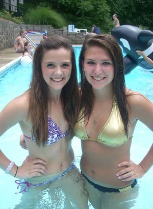 Daddy loves taking pictures at our pool parties.