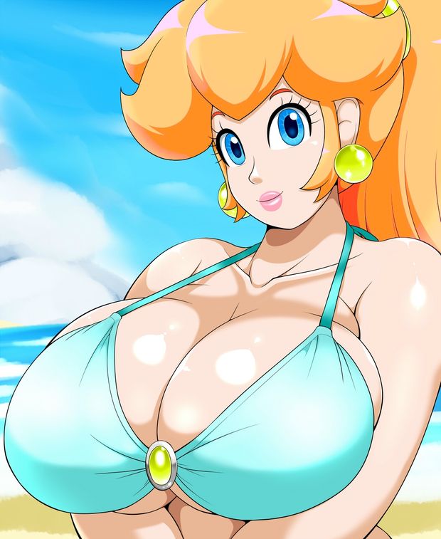 Princess Daisy hentai big tits