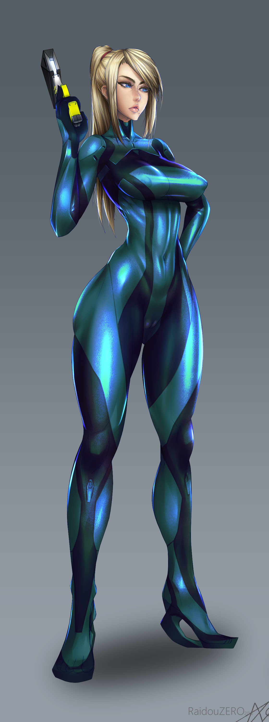Zero Suit Samus - alt costume 1 Details by RaidouZERO