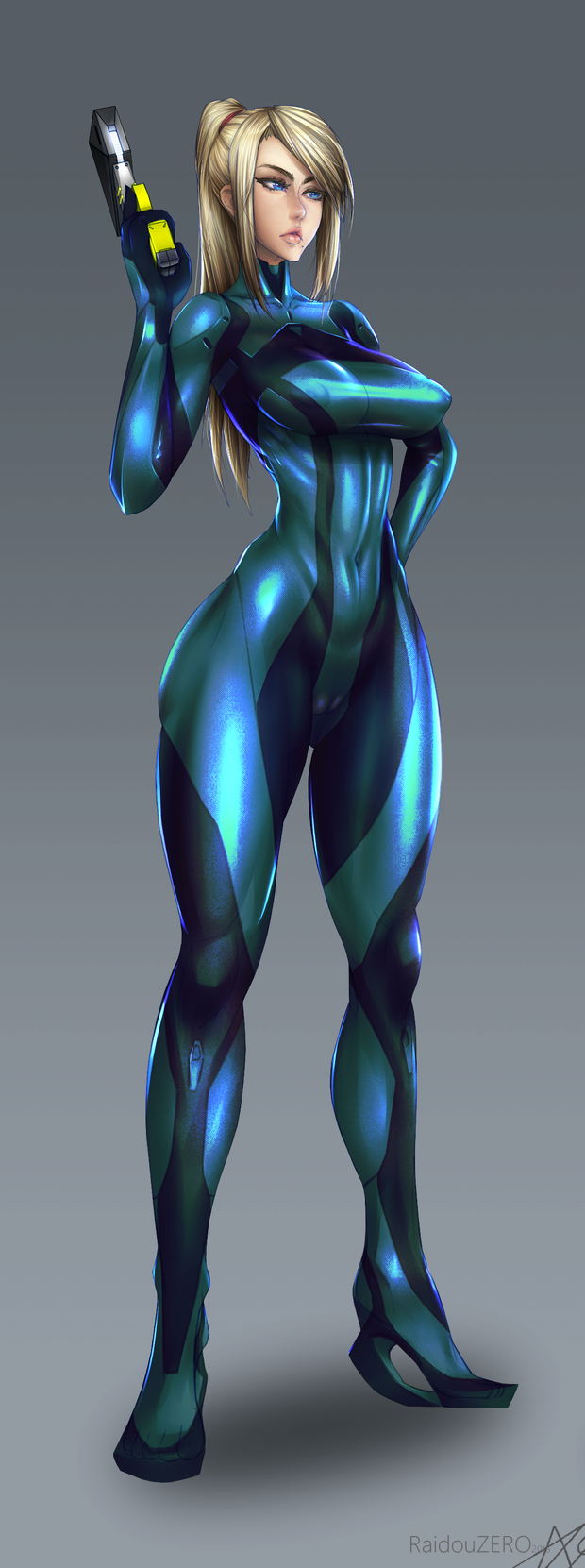 Zero Suit Samus - alt costume 1 Details by RaidouZERO