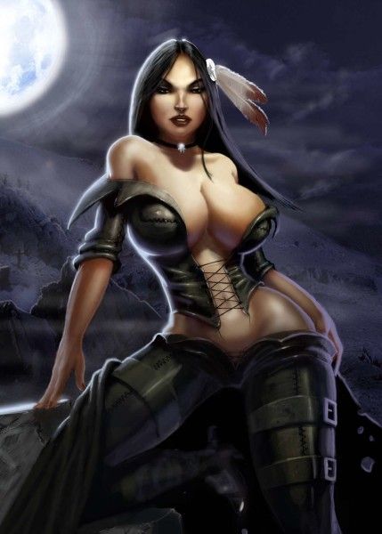 Native warrior.