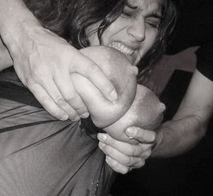 iinvitedyourwifeupforadrink: Pleasure or pain for this dirty...