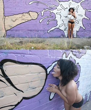 The ebony freak cumshot