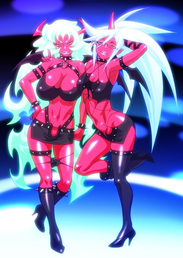 kneesocks and scanty (panty & stocking with garterbelt) drawn by chiba toshirou