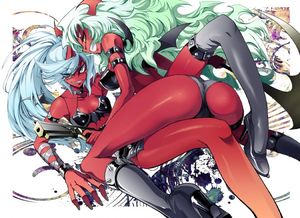 kneesocks and scanty (panty & stocking with garterbelt) drawn by bun-o
