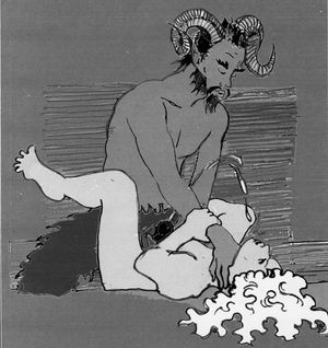 A Satyr Finishes on a Nymph