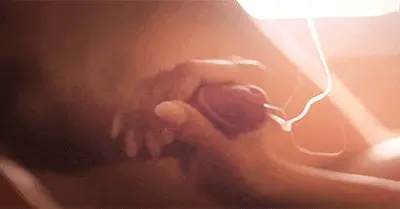 Hottest slow motion handjob cumshot gif