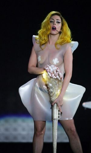 La célèbre Lady Gaga est lingerie très sexy