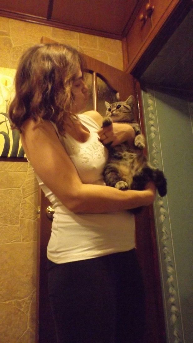 Lexa sweet boobs at home