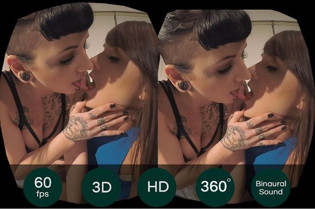 VR lesbian porn 3D HD 360 degrees