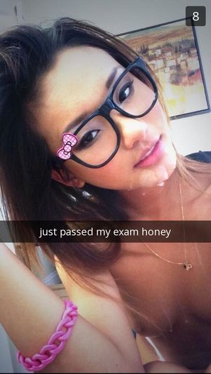 Snapchat cum selfie