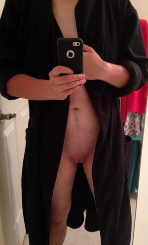 his robe slips and reveals...