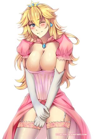princess peach by flowerxl