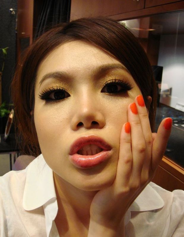 cum on her face and mouth 170