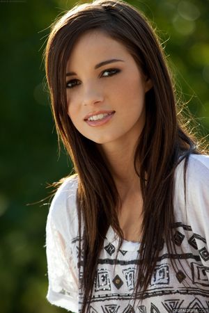 Madison Morgan intense brown eyes.