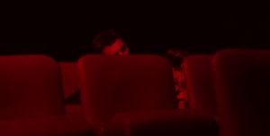 Hot blowjob at the cinema