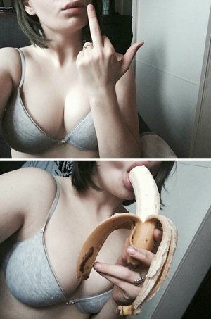 teasing/banana sucking teen