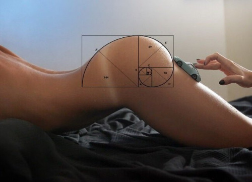 The beauty of science and geometry…applied to her sweet body.