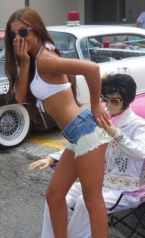 elvis copping a feel