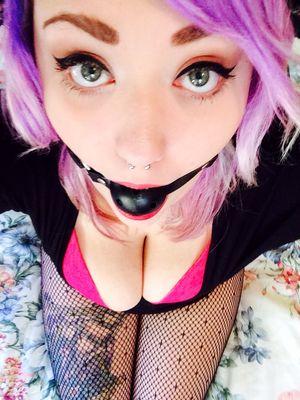 Ballgagged with beautiful eyes
