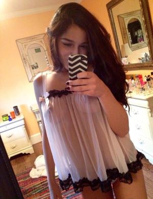 Beautiful tits shines through sexy pajamas