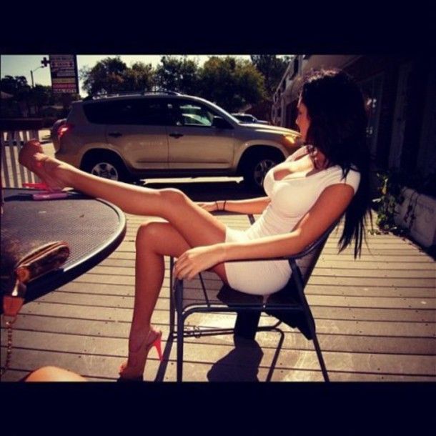 White minidress
