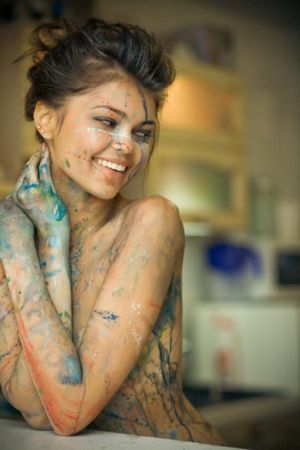 cute painted teen