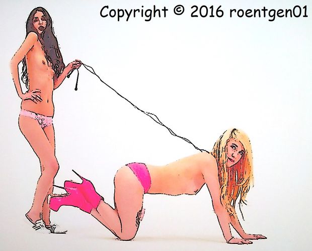 2 Sluts topless 2
