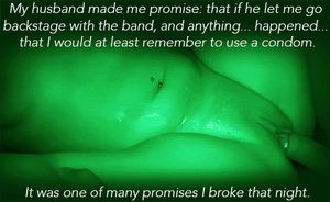 she went backstage with the band