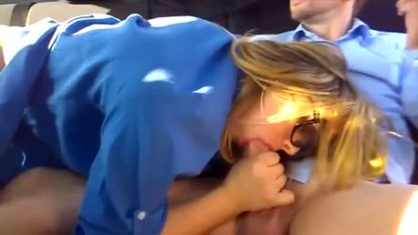 Jizzinpants.com - slut fuck with a guy in a car